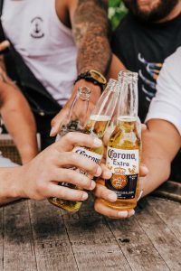 Carona bottles at The Garden Bar Airlie Beach